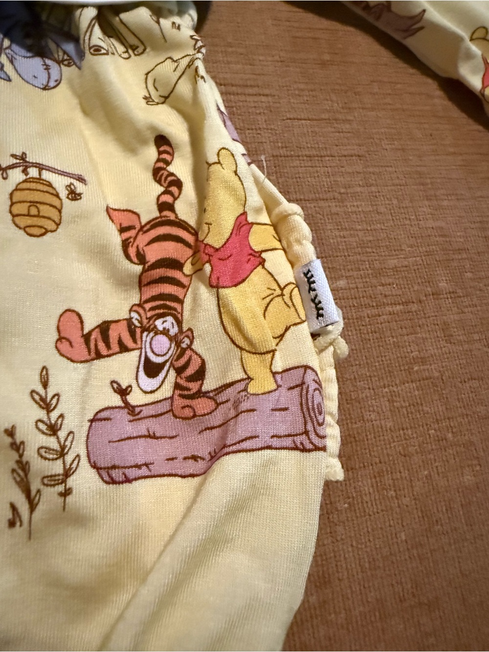 Little Sleepies Yellow Winnie the Pooh Ruffle Romper - Picture 3 of 5